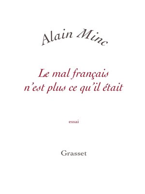 cover image of Le mal français n'est plus ce qu'il était